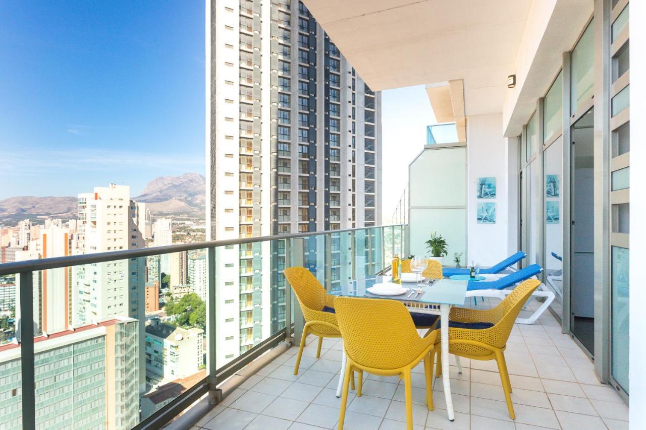 Skyline 10 Gran Terraza Privada Con Vistas Espectaculares Apartment เบนิดอร์ม ภายนอก รูปภาพ