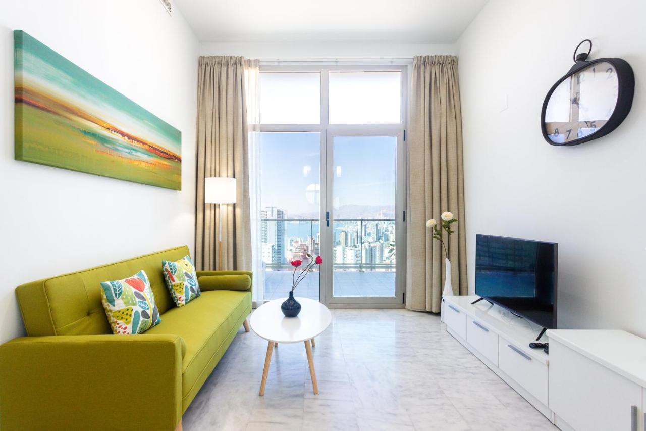 Skyline 10 Gran Terraza Privada Con Vistas Espectaculares Apartment เบนิดอร์ม ภายนอก รูปภาพ
