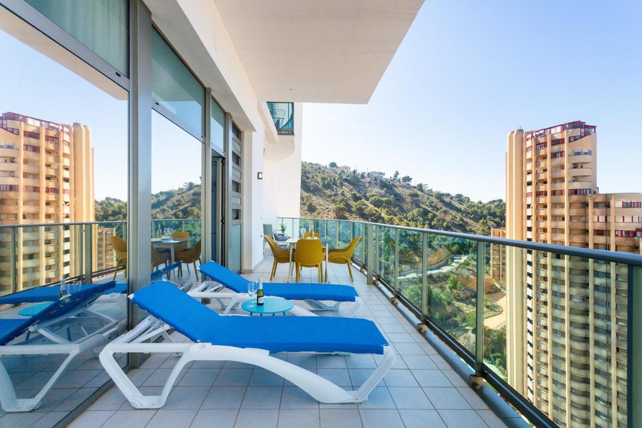 Skyline 10 Gran Terraza Privada Con Vistas Espectaculares Apartment เบนิดอร์ม ภายนอก รูปภาพ